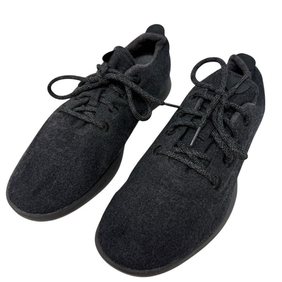 Allbirds Wool Runners Men’s Size 12 Running Training Sneaker Shoe Black - Picture 1 of 10